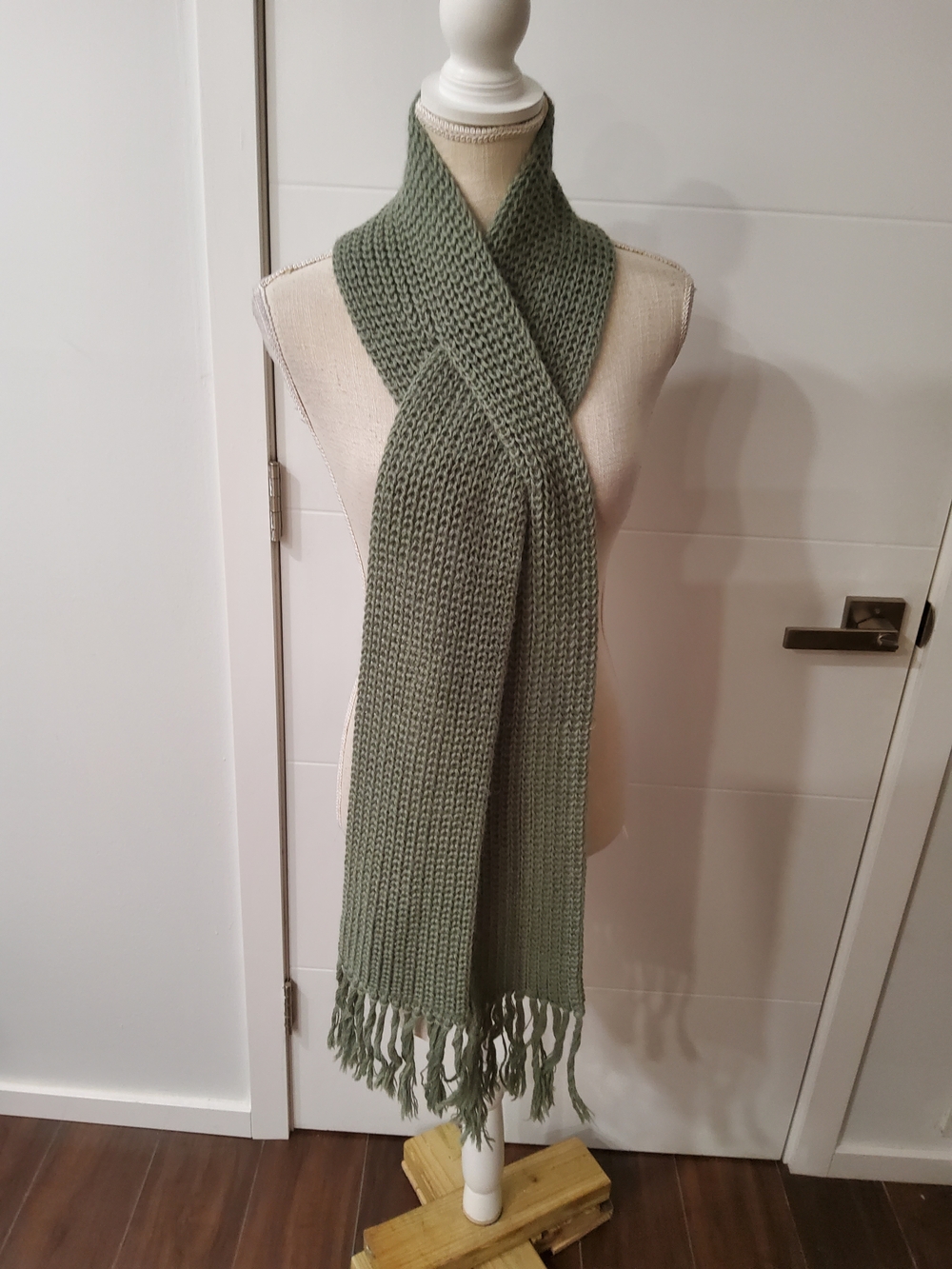 Incalpaca TPX Baby Alpaca Chunky Knit Fringe Scarf